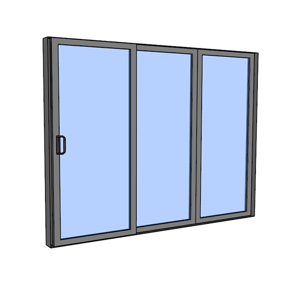 3-Panel Sliding Door